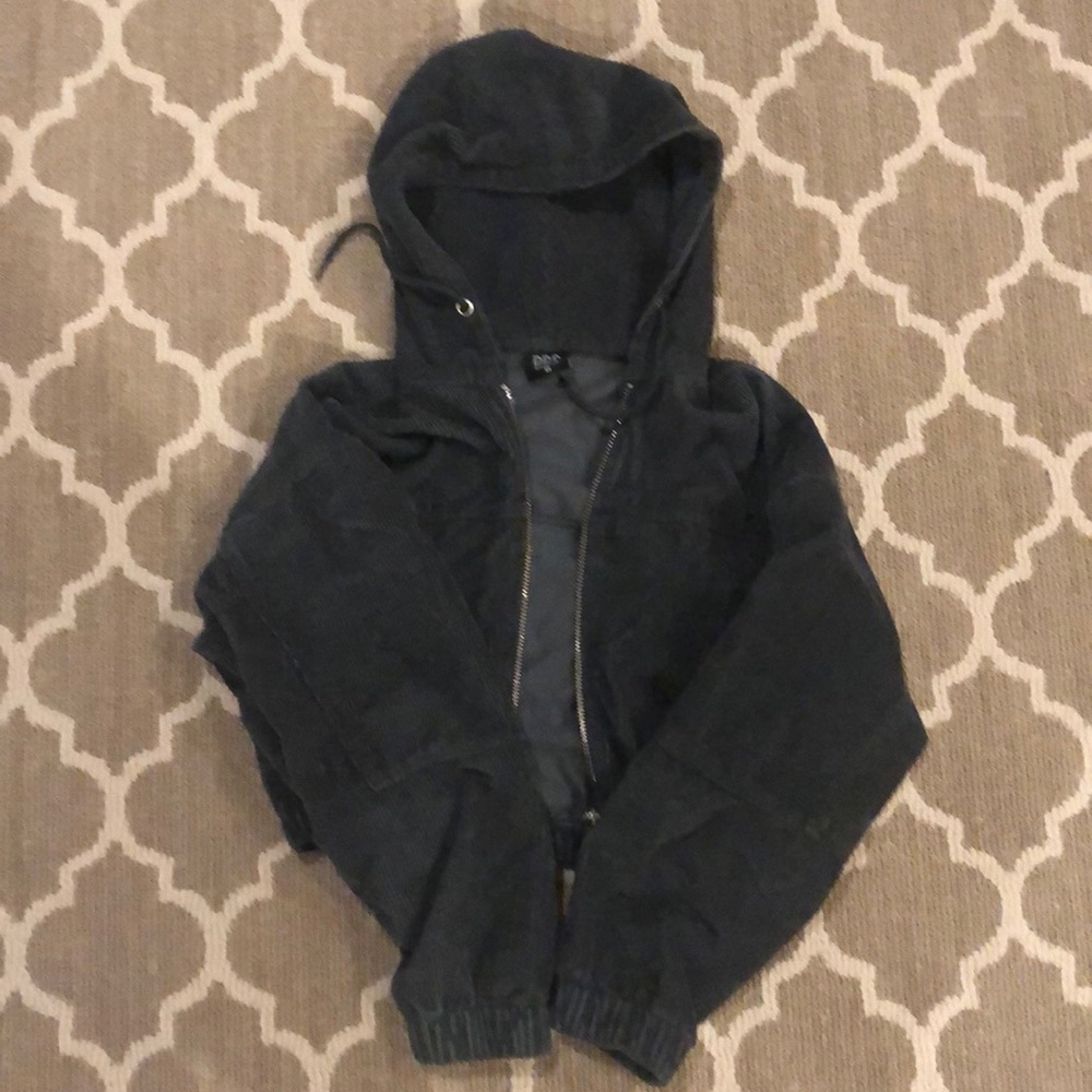 Green zip up jacket